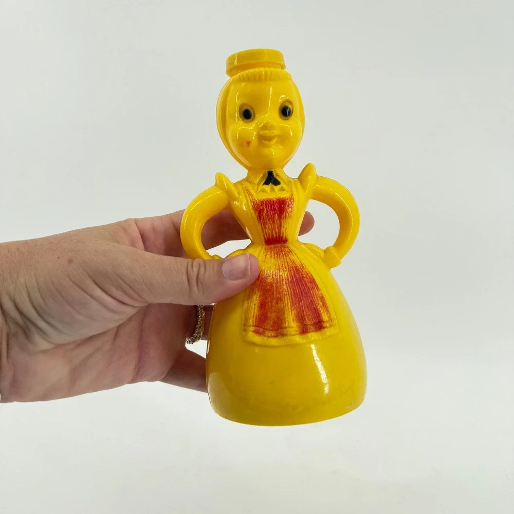 Vintage Merry Maid 1950s‎ Yellow Red Apron Laundry Room Decor Water Sprinkler
